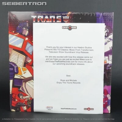 Transformers Promo Sample Original Television Series Soundtrack Vinyl Score New - Image 1 of 4