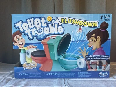 Toilet Trouble Flushdown Hasbro 2 Player Vs (new in box) - Image 1 of 4