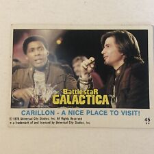 BattleStar Galactica Trading Card 1978 Vintage #45 Dirk Benedict Herbert Jeffer