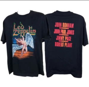 Camiseta de colección 1990 Led Zeppelin banda de rock clásico gira musical regalo para fanáticos - Imagen 1 de 5
