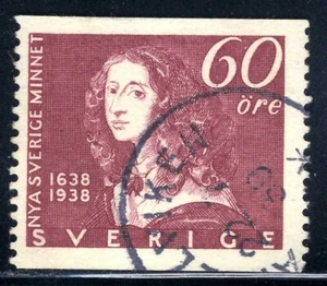 1938 Sweden 60o Queen Christina SC#272 A53 USED - Picture 1 of 3