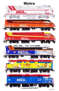 Póster Metra 11""x17"" firmado por Andy Fletcher - Imagen 1 de 1
