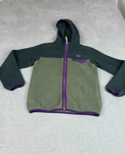 Patagonia Lightweight Hoody Snap T Pullover Youth L COLORBLOCK Fleece Sweater - Picture 1 of 14