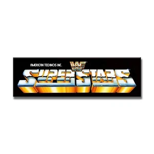 WWF Super Stars Premium Arcade Marquee For Restoration Backlit Sign - Picture 1 of 1
