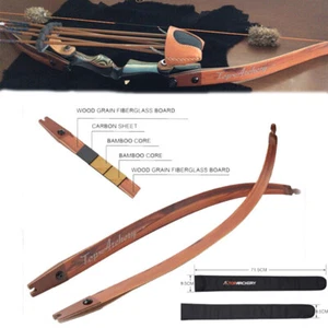 62" Archery ILF Recurve Bow Limbs 20-60lbs Takedown Limbs for Bow Hunting Target - Picture 1 of 21