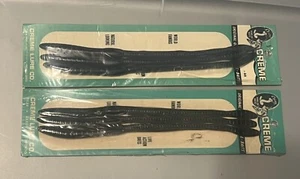 (2 Packs) New Old Stock Creme Worm Fishing Lures - Picture 1 of 3