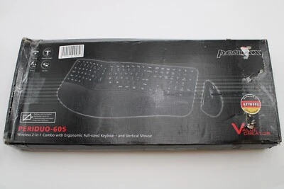 Periduo-605, Wireless Ergonomic Split Keyboard and Vertical Mouse Combo, Adju... - Image 1 of 4