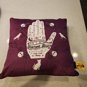 Cynthia Rowley Palm Reading Fortune Teller Light up Halloween pillow  17" x 17" - Picture 1 of 6