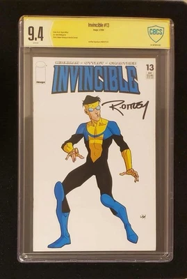 INVINCIBLE #13 “THE WHITE RM.” SIGNED OTTLEY 9.4 WHITE PAGES CBCS 1ST PRINTING - Image 1 of 4