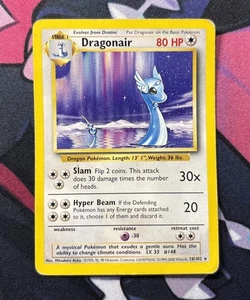 Pokemon TCG Dragonair 018/102 Base Set Regular Rare - Picture 1 of 2