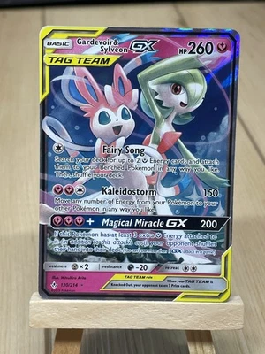 2019 Pokémon Gardevoir & Sylveon Gx Tag Team 130/214 Unbroken Bonds Holo NM - Image 1 of 4