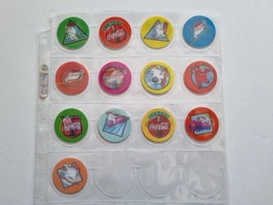 c1990 Coca-Cola Trickers Complete 13/13 Tazo Pog Pogs Dizks German Deutsch  - Picture 1 of 3