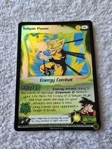 DBZ Dragon Ball Z FOIL Saiyan Power 21 CCG Limited Fusion Saga MP - Picture 1 of 5