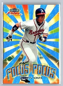 2000 Fleer Focus Pocus #7 of 10 FP Chipper Jones MLB Atlanta Braves - Picture 1 of 2