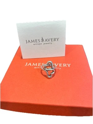 James Avery Heart To Heart Sterling Silver Ring Size 7 - Image 1 of 3