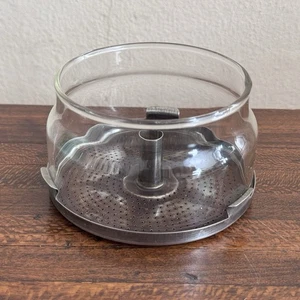 Cesta cafetera percoladora de vidrio Pyrex 7756 de colección con parte inferior de acero inoxidable - Imagen 1 de 5