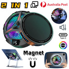 2IN1 Tablet Cooler iPad Magnetic Radiator Cooling Fans Stand Gaming Universal AU