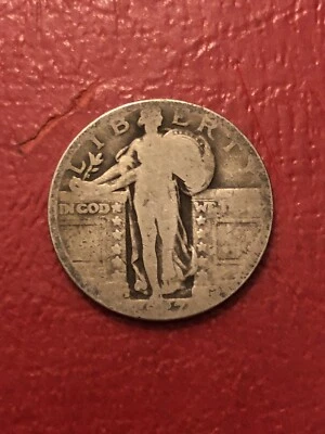 1927-D Standing Liberty Quarter Better Date - Image 1 of 2