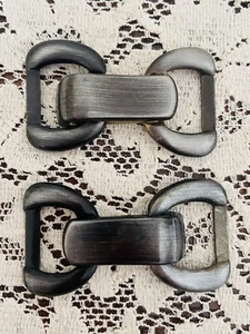 Vintage Set of Two Gutos Belt, Shoe Buckle Clasp Made in West Germany New - Picture 1 of 6