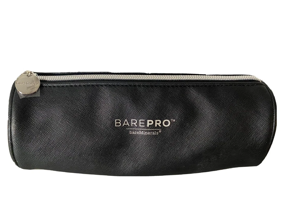 BARE MINERALS BAREPRO Maquillaje Cosmético Estuche Suave Negro Bolsa de Viaje Cremallera Nuevo Foto 1 de 4