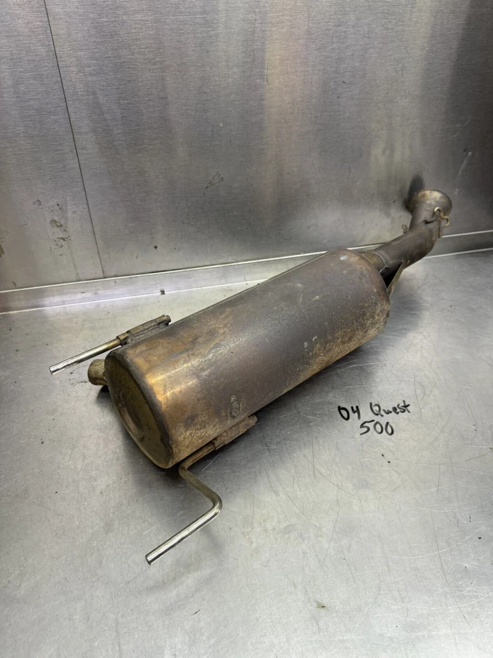 2003 04 05 02 Can-Am Bombardier Quest 500 Exhaust Muffler & Pipe 707600225 - Image 1 of 4