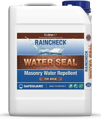Raincheck Water Seal - Clear Exterior Waterproofing Brick Stone Mortar Sealer 5L - Image 1 of 4