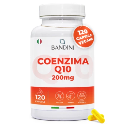 Bandini® Coenzima Q10, 120 Capsule, CoQ10 Ubiquinone con Alta Biodisponibilità - Immagine 1 di 4