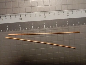 (2) 6" 12ga. 99.9% Pure Colloidal Copper Generator Rods Simple Health Products - Picture 1 of 4