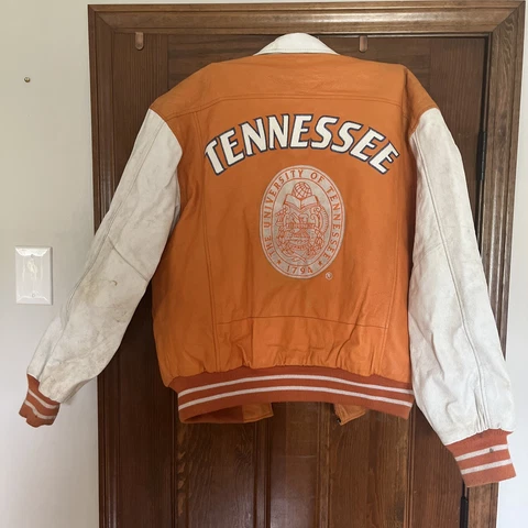 CSC Sportswear Tennessee Vols Leather Bomber Varsity Jacket Letterman Volunteers Cover