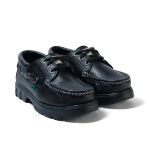 Kickers Unisex Lennon Leather Lace Up Boatshoe Kickers - Picture 1 of 7