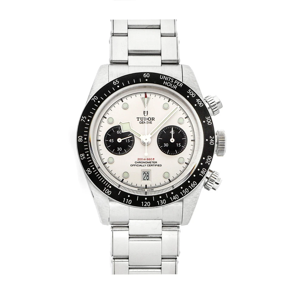 TUDOR Black Bay weißes Zifferblatt Unisex-Uhr - 79360N-0002