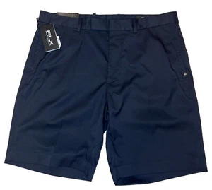 $115 RLX Ralph Lauren Mens Tailored Fit Performance Golf Shorts, Black, Size 33 - Picture 1 of 2