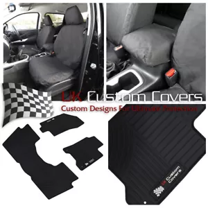 FITS NISSAN NAVARA NP300 (2022 FRONT SEAT COVERS AND FREE FLOOR MATS 525 242 B - Picture 1 of 12
