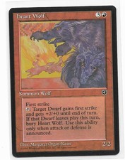 Magic the gathering ~ MTG ~ 1x Heart Wolf ~ Homelands ~ M/NM