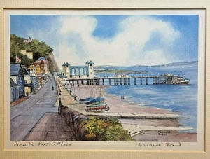 Marianne Brand 12x10.25 Framed Print "Penarth Pier" 241/750 - Signed by Artist - Picture 1 of 13