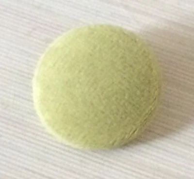Light Green Velvet Fabric Buttons, 20mm, 25mm, 31mm, Medium & Large - Image 1 of 2