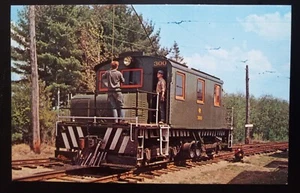 Postkarte ME Seashore Trolley Museum Kennebunkport No 300 Steeple Cab Lokomotive - Bild 1 von 2