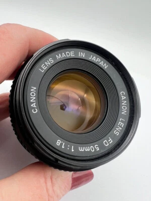 CANON F1.8 50mm FD Mount 28mm 1:1.8 Manual Focus 35mm Film Camera Lens JAPAN - Image 1 of 4