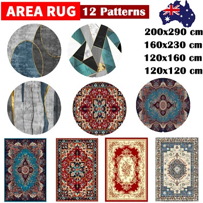 Large Modern Floor Carpet Rug Area Rugs Soft Bedroom Living Room Anti-Slip Mat - image 1 of 4