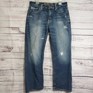 BKE Tyler 34 Straight Leg Blue Jeans Light Wash 34x32 ABM406 B19 - Picture 1 of 10