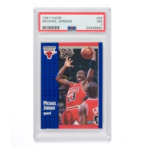 1991 FLEER MICHAEL JORDAN #29 PSA 7 NM - Picture 1 of 2