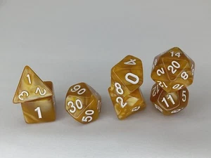 7pc Polyhedral Dice Set With Free Bag of Choice! TTRPG DND MTG Board Games - Picture 1 of 6