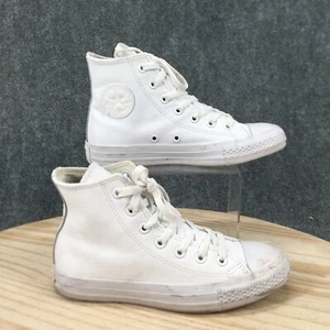 Converse Shoes Womens 6 Mens 4 Chuck Taylor All Star White Hi-Top Sneakers 1T406 - Picture 1 of 16