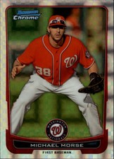 2012 (NATIONALS) Bowman Chrome X-Fractors #193 Michael Morse