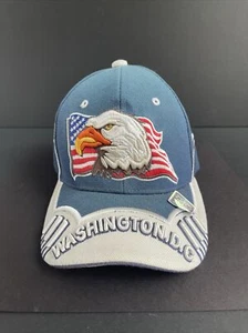 WASHINGTON D.C. American Flag Bald Eagle Hat - By CITY HUNTER - Looks Unused  - Picture 1 of 9