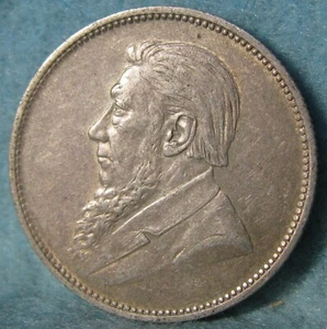 1896 South Africa 2 Shillings World Silver Coin High Grade #514 - Picture 1 of 4