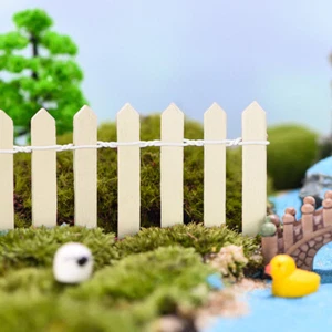 90cm DIY Mini Small Fence Barrier Wooden Craft Miniature Fairy Garden Decor - Picture 1 of 44