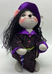Muñeca Annalee Halloween Flying Mouse Witch 18" de colección - Imagen 1 de 14