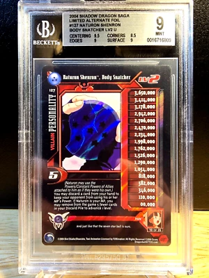 DBZ CCG DRAGON GT NATURON SHENRON BODY SNATCHER #127 LIMITED ALT FOIL BGS 9 MINT - Image 1 of 2