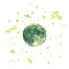 Pvc Luminous Stars Wall Sticker Decorative Glowing Moon Decal